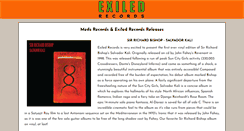 Desktop Screenshot of exiledrecords.com